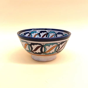 Saladier arabe en céramique Bleu 18cm