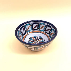 Saladier arabe en céramique Bleu 18cm