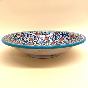 Assiette céramique arabe florale 40cm