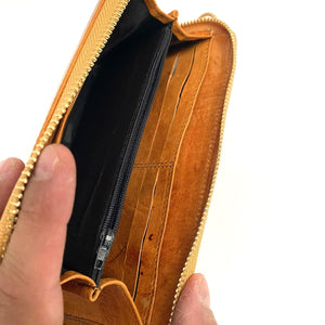 Portefeuille marocain en cuir de chèvre naturel + Etui Mobile