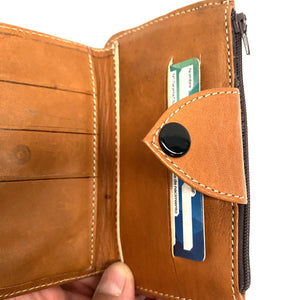 Portefeuille en cuir marocain Tabihe - Maroquinerie 100% artisanale