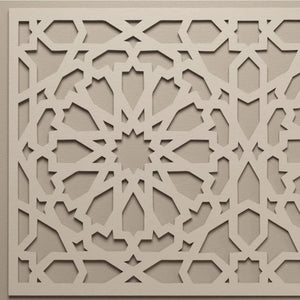 celosía estrella blanca