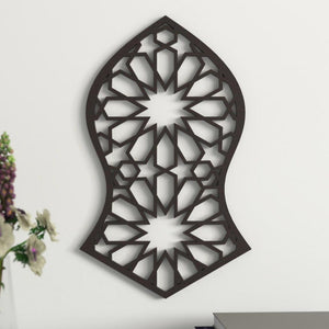 Cuadro celosía árabe de madera modelo Zakafa