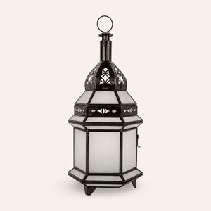 farol árabe IKRAH hexagonal blanco