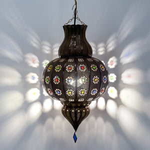 lámpara árabe forja calada D1