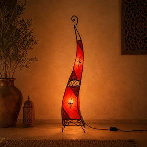 lámpara marroquí roja henna 120 on