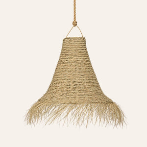 lámpara vegetal esparto grande apagada