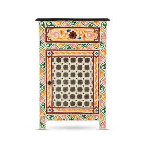 Mesita de noche árabe beige musharabi