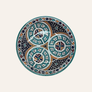 Assiette arabe en céramique de Fès 3 tailles