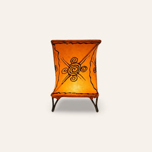 portavelas marroquí naranja gallo 14cm
