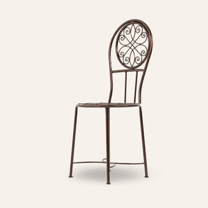 silla árabe de forja cobre artesanal
