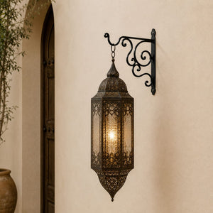 soporte de lámparas árabes de forja