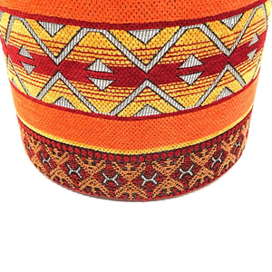 taburete bereber de madera detalle