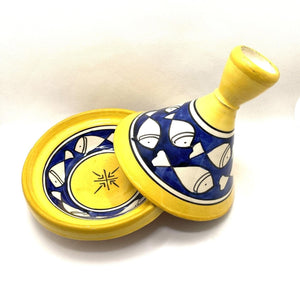 Tajín marroquí de cerámica peces