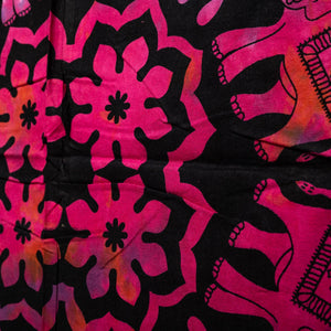 Tela India mandala elefante colores 210x140cm