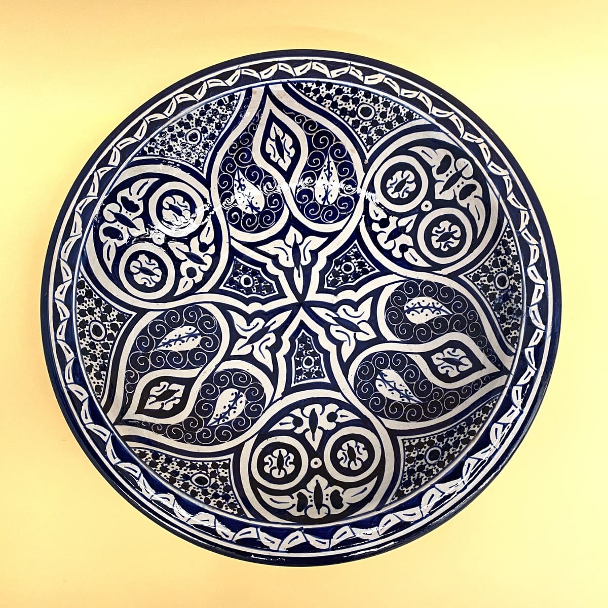 Assiette arabe en céramique Fès 40cm