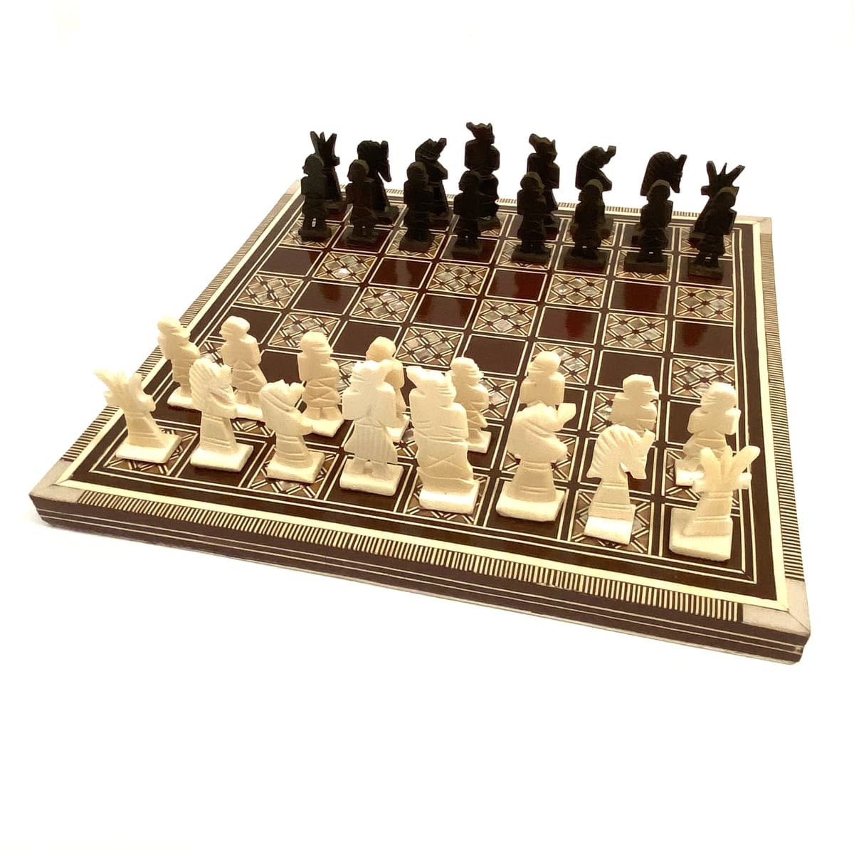 Échecs égyptiens avec incrustation 30x30
