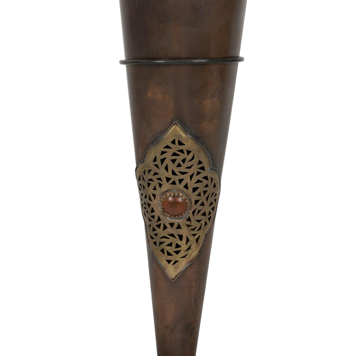 Antorcha árabe de cobre aplique de pared 120cm