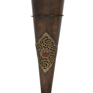 Antorcha árabe de cobre aplique de pared 120cm