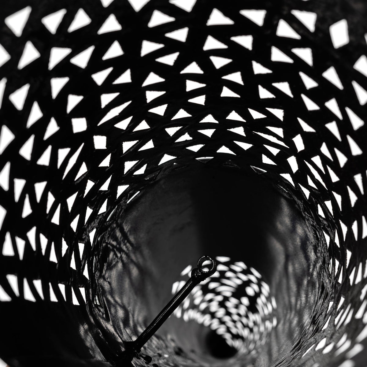 Antorcha marroquí de forja para pared diseño estrellas