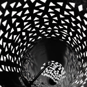 Antorcha marroquí de forja para pared diseño estrellas