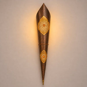 aplique árabe cobre 120cm luz