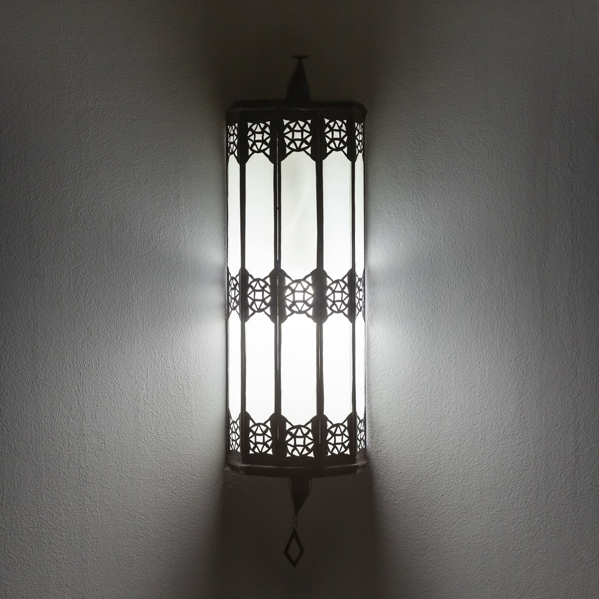 aplique árabe de cristal blanco Khismi