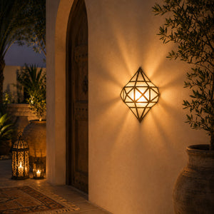 aplique árabe cristal diamante blanco jardin