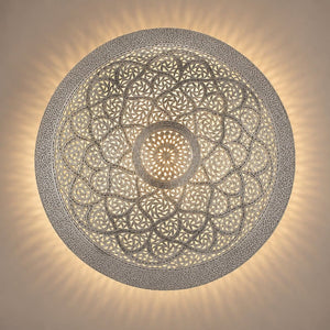 aplique árabe plateado metal 100
