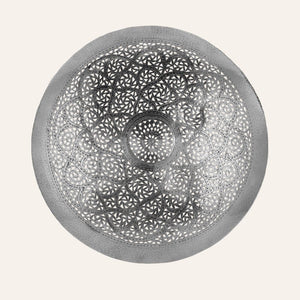 aplique árabe plateado metal 100cm