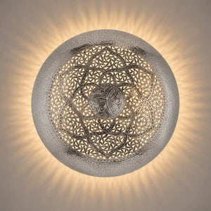 aplique árabe plateado metal 60