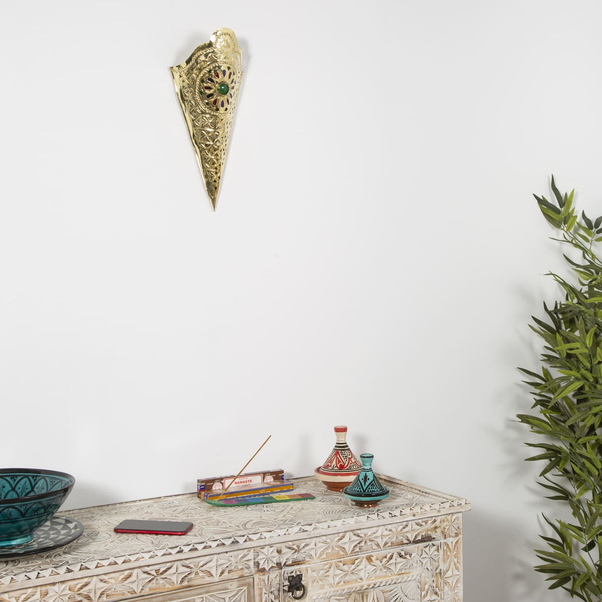 aplique dorado escenario