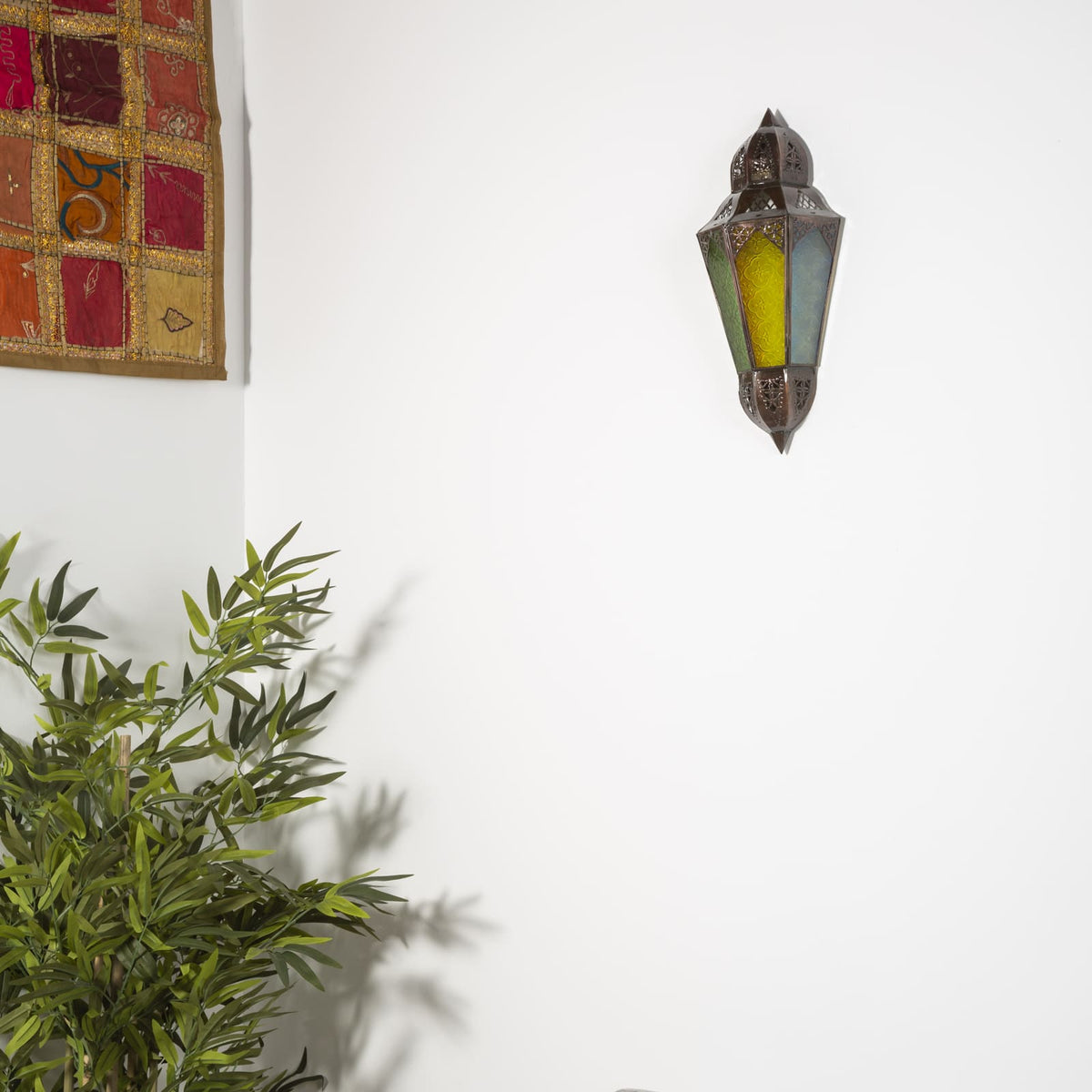 aplique marroquí calado cristal forja escenario