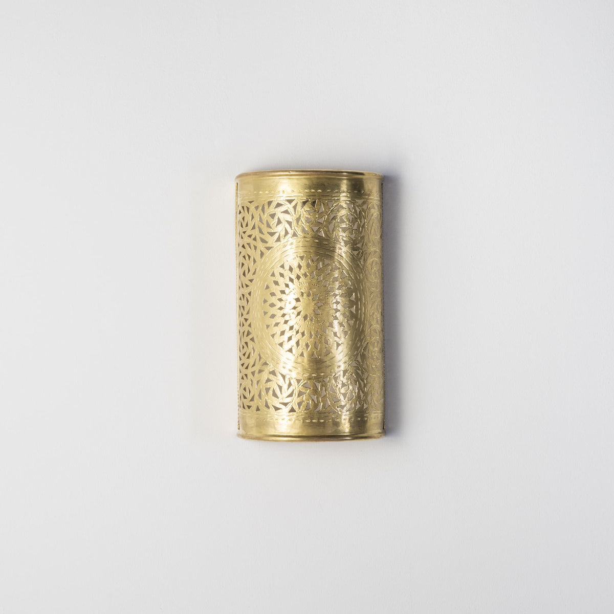 aplique marroquí latón dorado estrellas