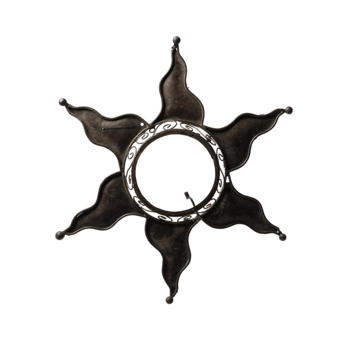 Aplique o plafón marroquí de forja Sol 60cm