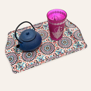 bandeja andalusi tetera vaso