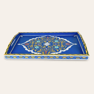 bandeja té marroquí azul