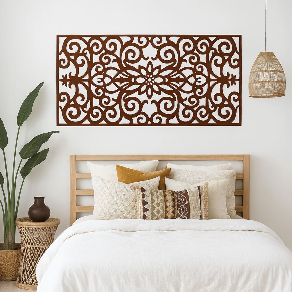 cabecero floral wengue