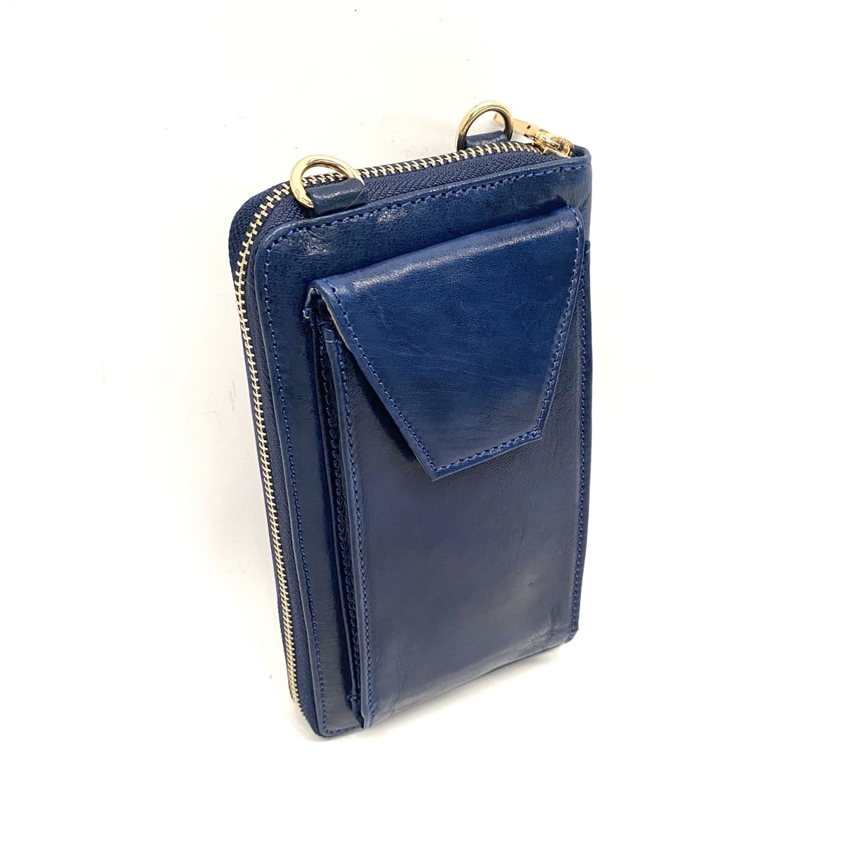 Portefeuille marocain en cuir de chèvre naturel + Etui Mobile