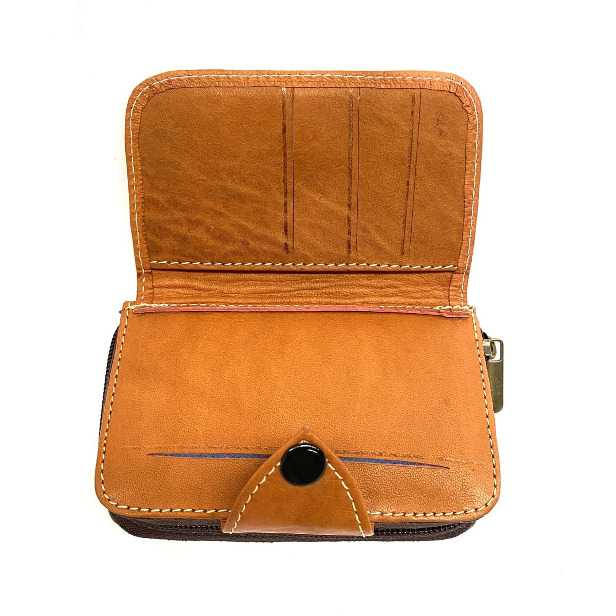 Portefeuille marocain en cuir naturel Sgir