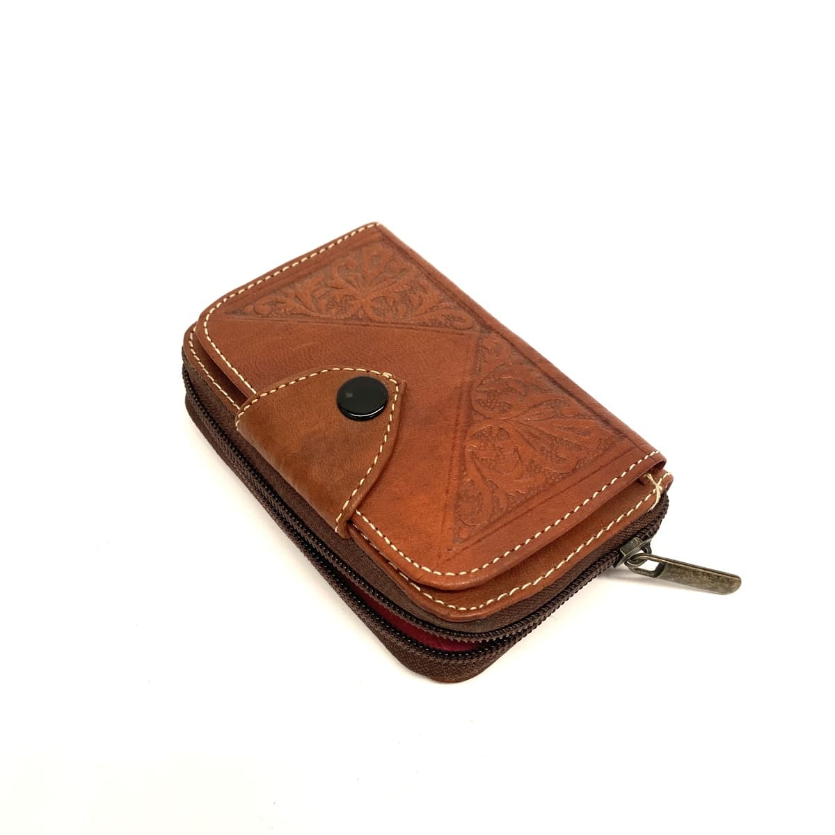 Portefeuille marocain en cuir naturel Sgir