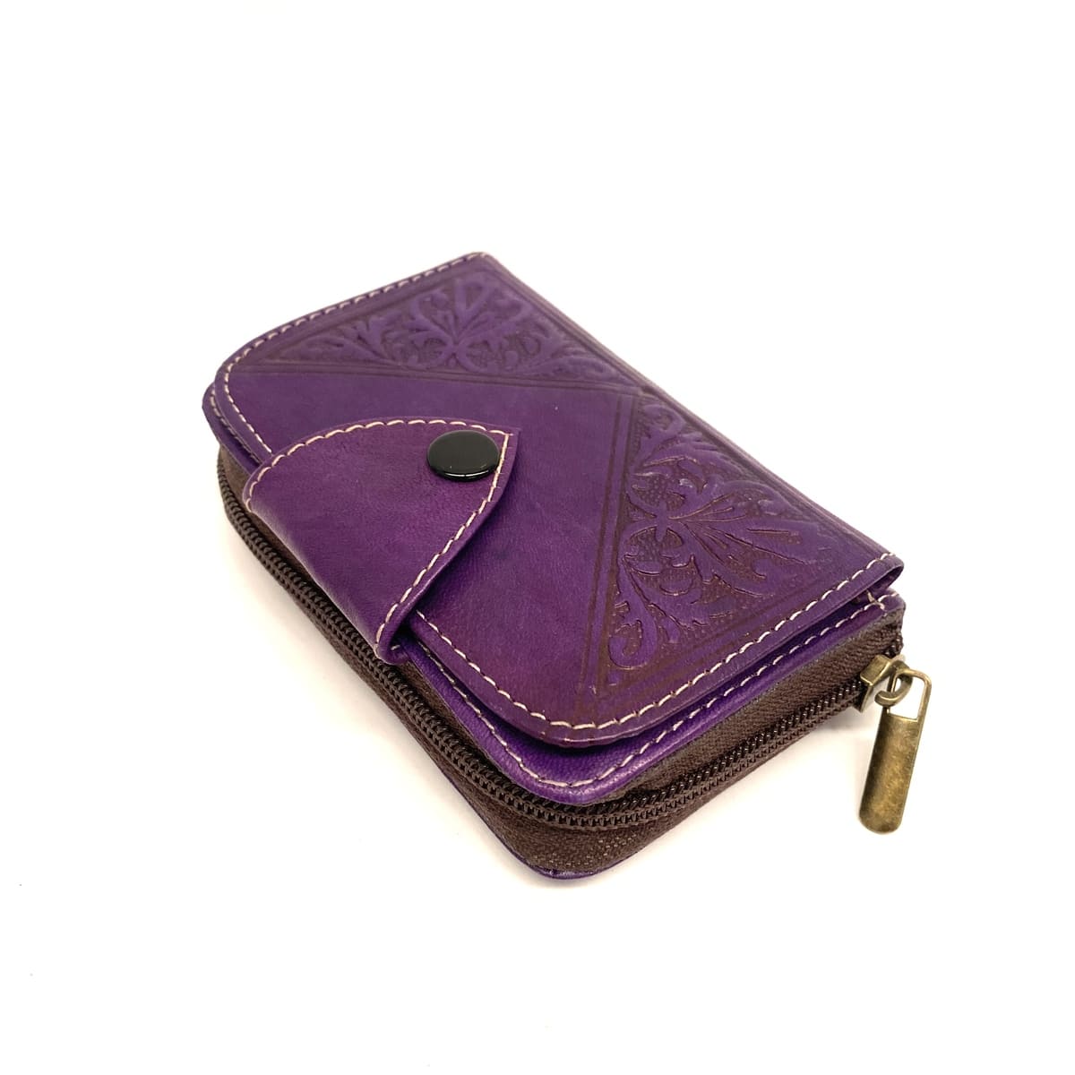 Portefeuille marocain en cuir naturel Sgir
