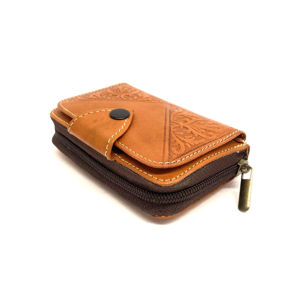 Portefeuille marocain en cuir naturel Sgir