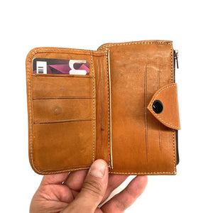 Portefeuille en cuir marocain Tabihe - Maroquinerie 100% artisanale