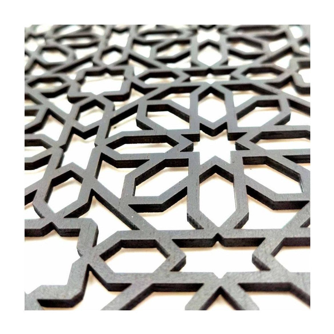 Celosía árabe corte láser estrella andalusí 60x30cm