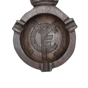 Cenicero Real Madrid artesanal de madera