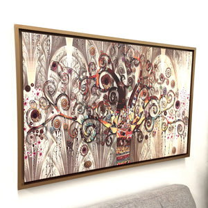 cuadro árbol multicolor