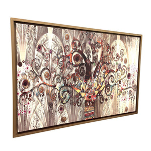 cuadro multicolor árbol moderno