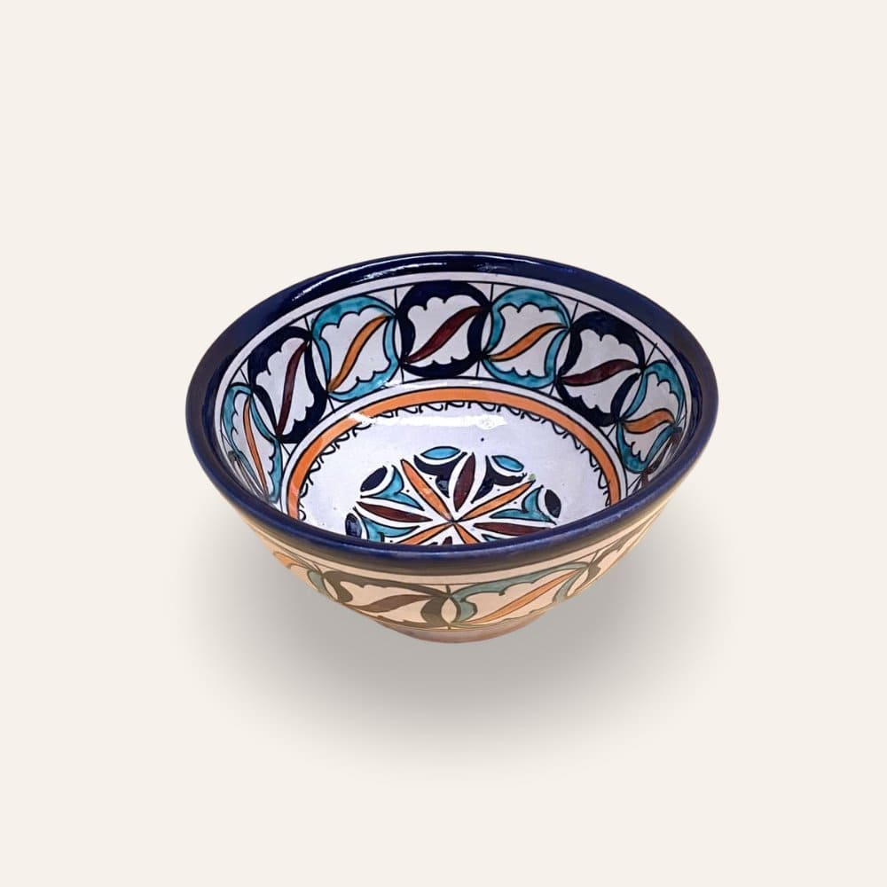 ensaladera cerámica árabe azul 18cm