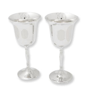 Estuche Árabe Premium de 2 Copas de Níquel Bañadas en Plata
